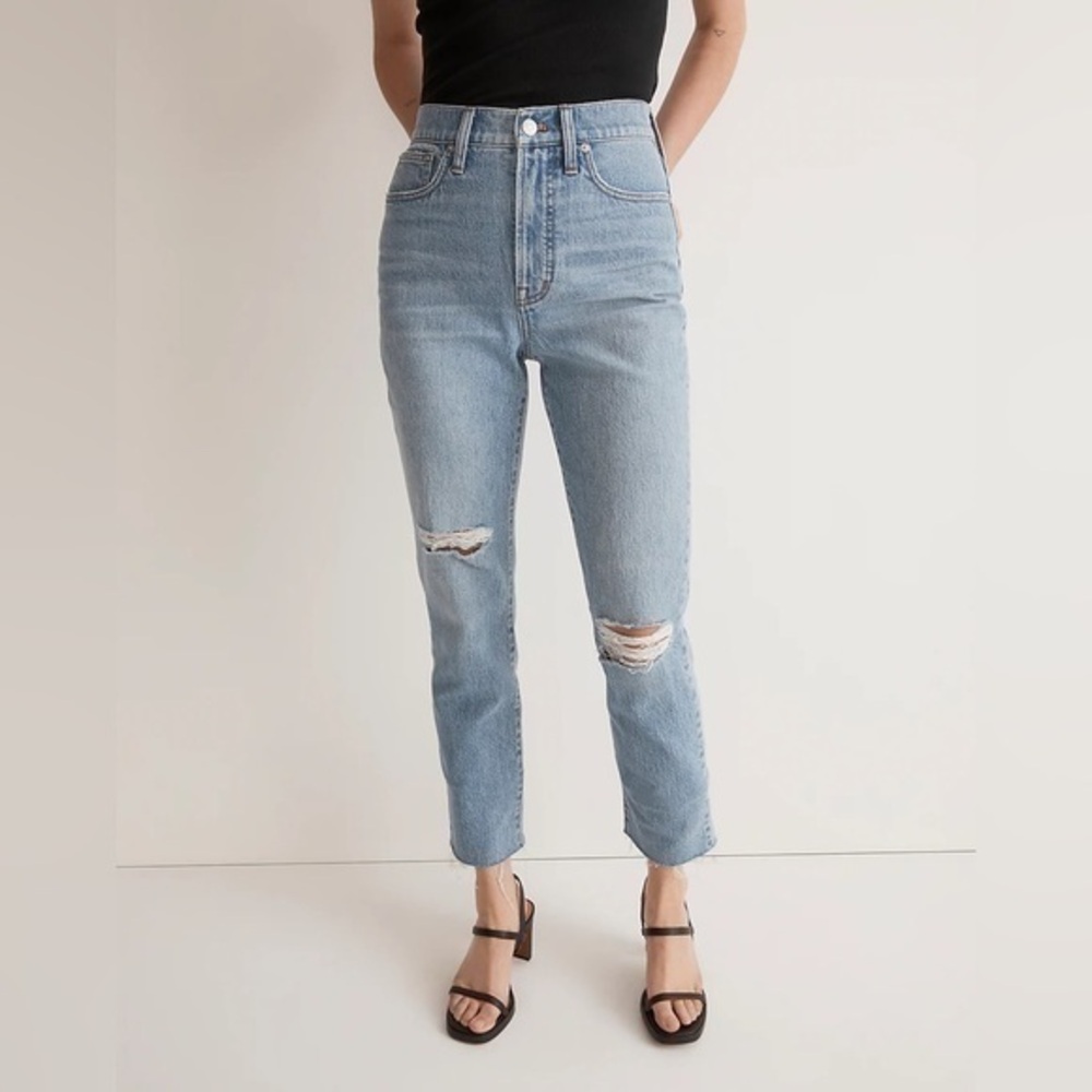 Madewell Perfect Vintage Jean in Bradwell Wash: Ripped Edition